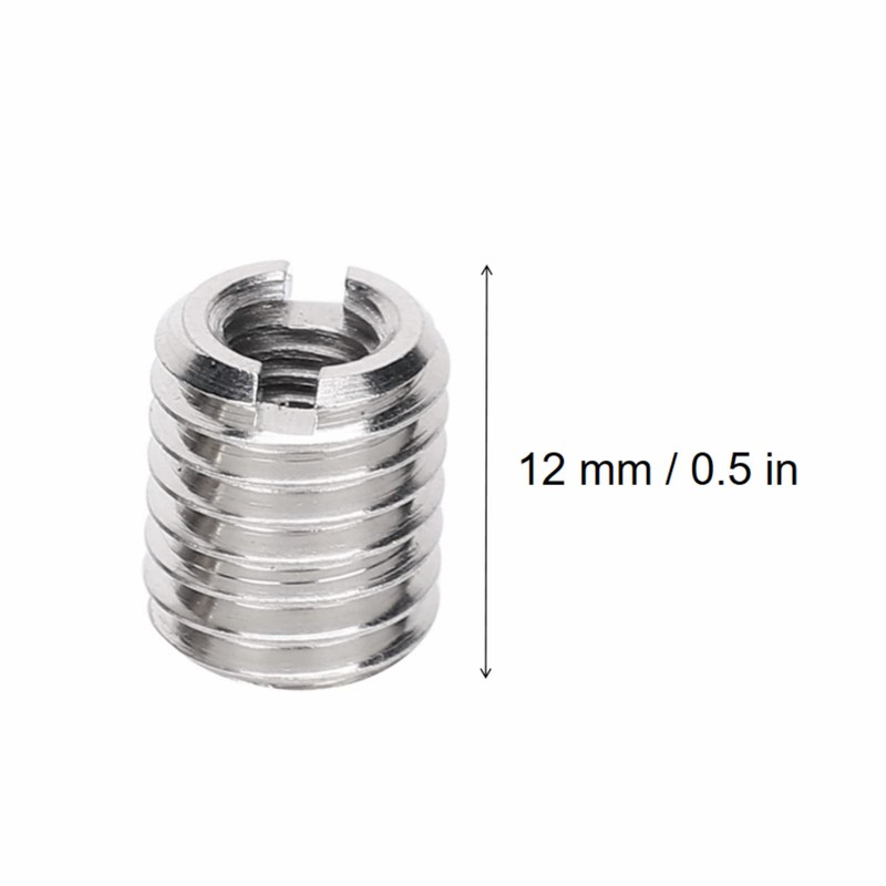 Fafeicy 10Pcs Threaded Insert Nuts, Stainless Steel Hex Socket Screw
