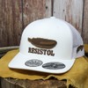 HOOEY Men's Resistol Adjustable Snapback Hat White