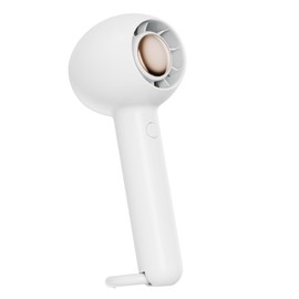 Portable Bladeless Handheld Fan Rechargeable Quiet Fan with Flexible Buckle 2 Speeds for Outdoor Activities Travel Camping Office