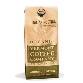 Vermont Coffee Company Organic Italian Rustica Ground Coffee, 12 oz