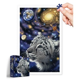 PieceRelax - Rompecabezas de plástico para adultos, 600 piezas, Schim Schimmel - Uno con el universo más satisfactorio juegos de mesa y regalos, no requiere alfombrilla de rompecabezas [H3645]