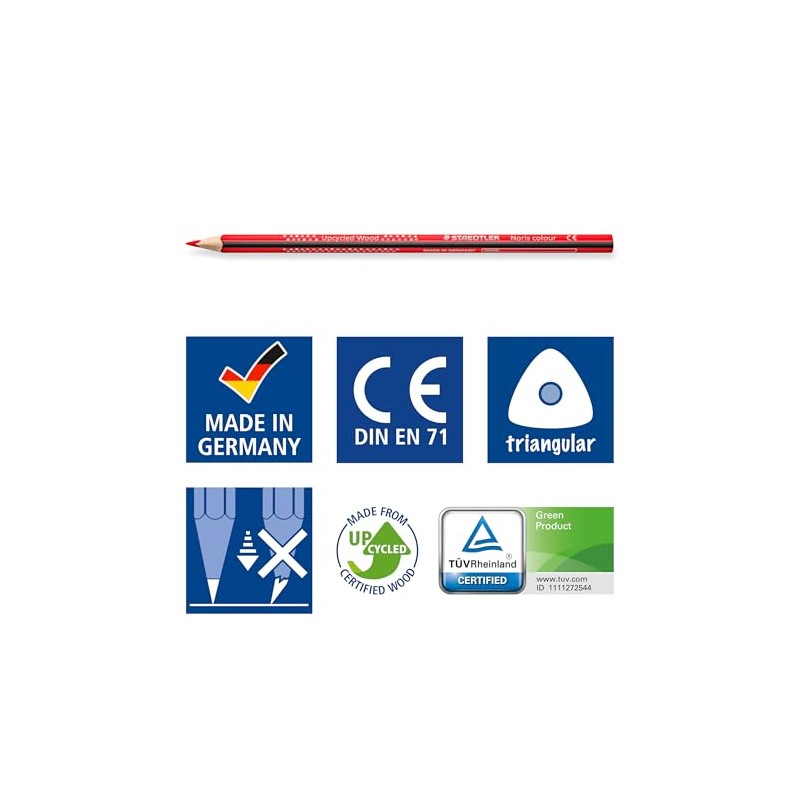STAEDTLER Kredki Noris Color trójkatne 12 unidades