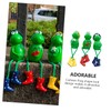 LABRIMP Resin Frog-Shaped Ornaments 3 Pack Decorative Craft Living Space