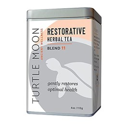 Restorative Herbal Tea Blend: Loose-Leaf, Organic & Wildcrafted, Healing and Medicinal, 4 oz. Tin. New Look, Same Great Formula!