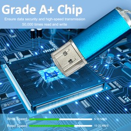 Nicepicten Pendrive 2GB USB Flash Frive Bulk USB Drive 20 Pack USB Stroage 2.0 Thumb Drive Memory Stick for Data Stroage & Backup Metal Swivel Jump Drive Zip Drive Memoria USB with 20PCS Lanyard Label