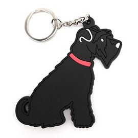 Sweet William Black Schnauzer Keyring