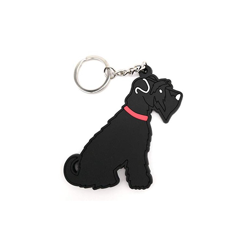 Sweet William Black Schnauzer Keyring