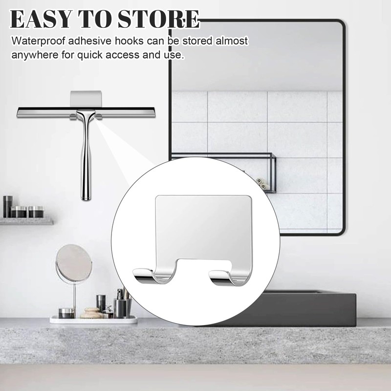 Srup Shower Squeegee, Non-Slip Shower Squeegee, Stainless Steel, Squeegee Shower