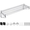 LOYIM 14" Wx 48" L Chrome Wire Wall Mount Shelf,