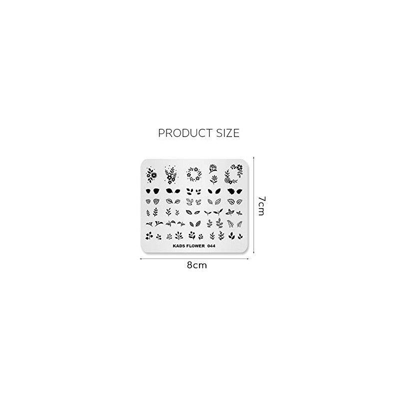 KADS New Nail Stamping Plate Flower Nature Nail Art Stamp