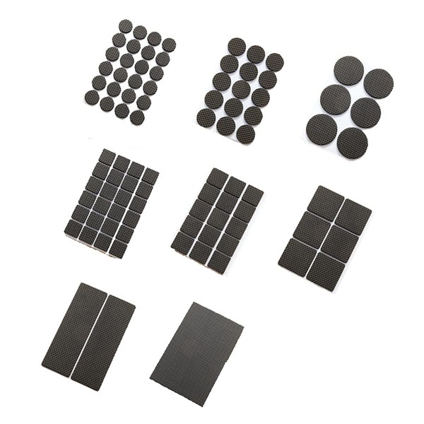 VOANZO 186PCS Rubber Sticky Pads Rubber 8 Size Furniture Pads