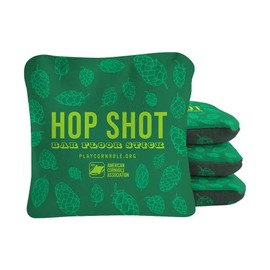ACA Synergy Pro Professional Cornhole Bags Dual Sided Regulation 6x6 Set of 4 Hop Shot Green