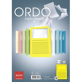 ELCO エルコ Office Ordo ウィンドーファイル 10枚入(ブライトイエロー)