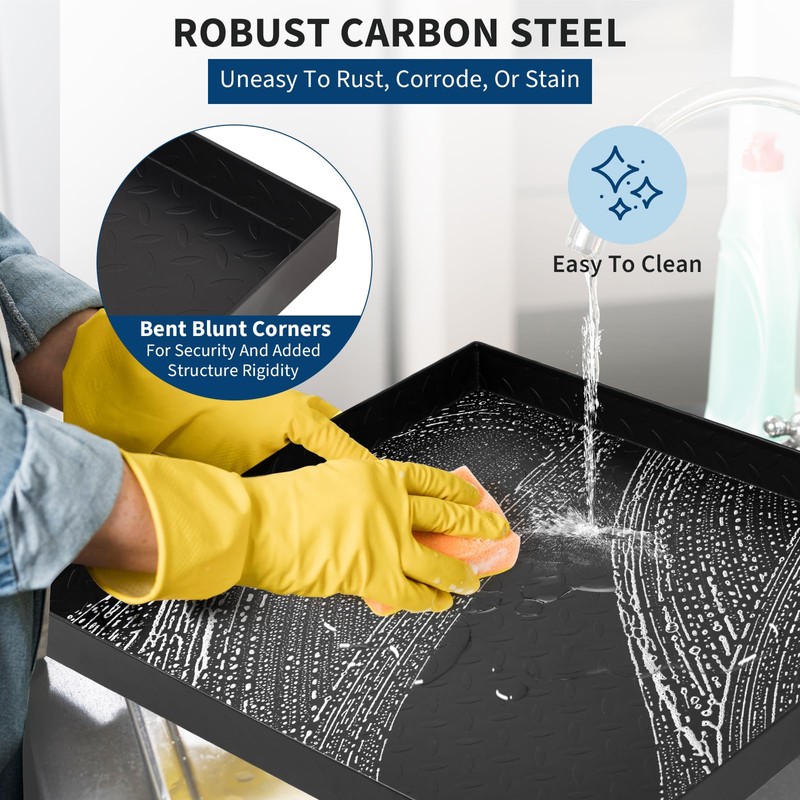 GarveeTech 2025 NEW Heavy-Duty Carbon Steel Washing Machine Pan -