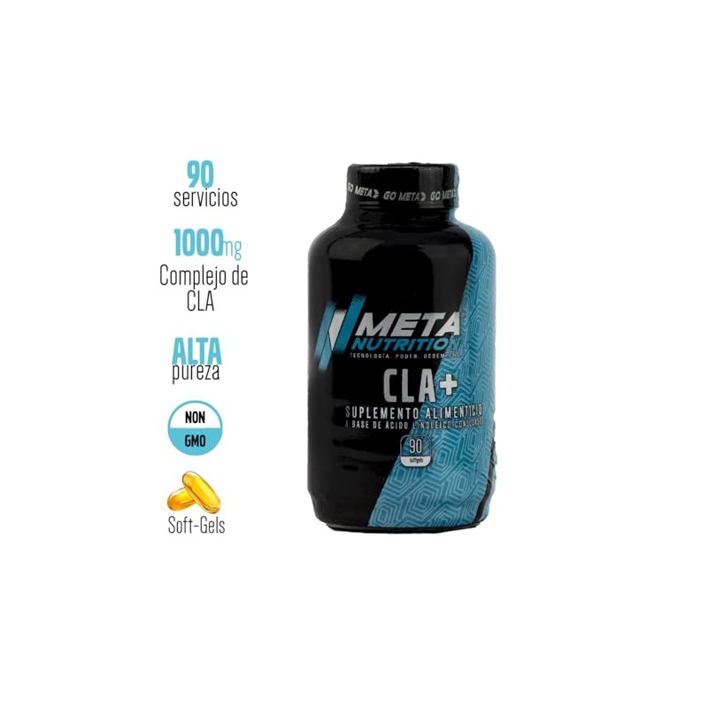 Meta Nutrition Cla Ácido Linoleico Conjugado Alta Pureza Softgels Cápsulas
