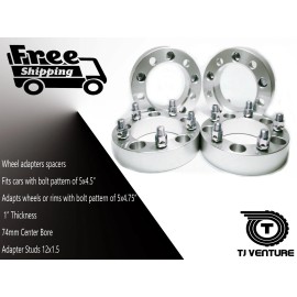 TJVENTURE 4PC WHEEL ADAPTER FOR OLSMOBILE 1" THICK 5x4.5" to 5x4.75" / 5x115 to 5x120