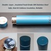 Thermos Flask Slim Long Water Bottle Dopper Stainless Steel 250