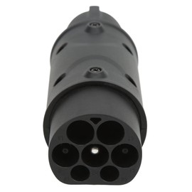 Tbest Universal EV Adapter, 16A 32A Type 2 to Type 1, UL94-V-0 Flame-Retardant Connector for New Energy Electric Vehicles Charging