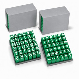2 Pack Clay Stamps Alphabet Set, Alphabet Stamps for Clay Pottery