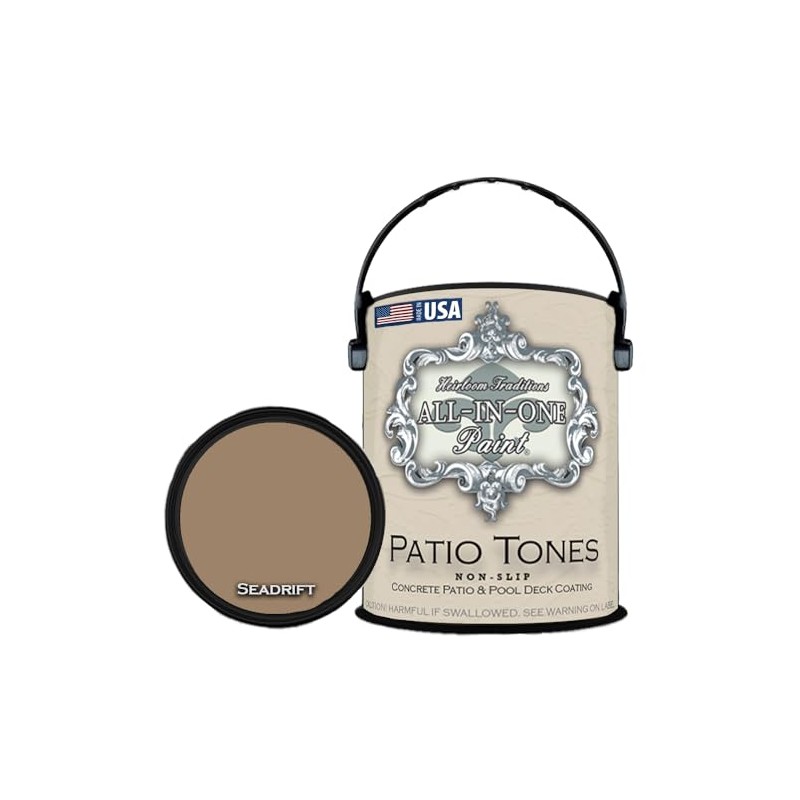 ALL-IN-ONE Deck and Patio Paint, Non-slip acrylic coating with aggregate,