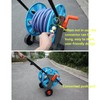 01 Hose Reel Cart, Hand‑Push Garden Hose Reel Cart Portable