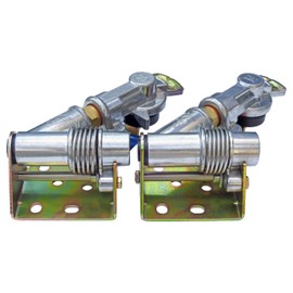 ROAD SUPERIOR TRUCK PARTS Angle Mount Swinger Gladhands for Tractor/Trailer (Red Emergency/Blue Service Set)