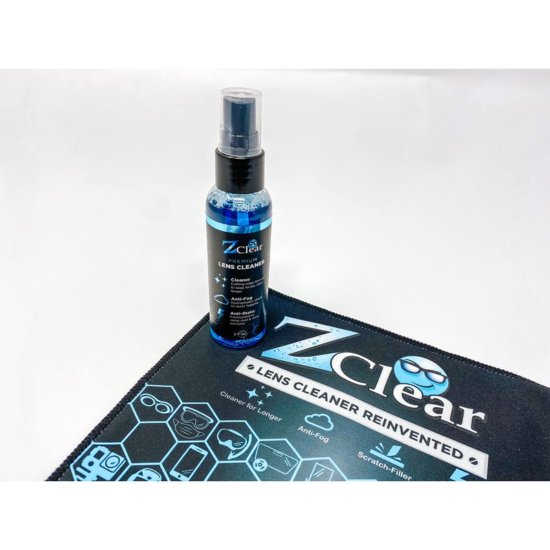 Z Clear 2 oz EyeGlasses Cleaner + Micro Fiber Cleaning