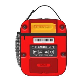 YOZIRIBO Kids Lunch Box Lunch Bag for Boys Girls, Reusable Insulated Game Lunch Boxes Gamer Tote Bag, High Capacity Leakproof Thermal Cooler Sack Food Handbags for School Work Picnic Camping Gifts