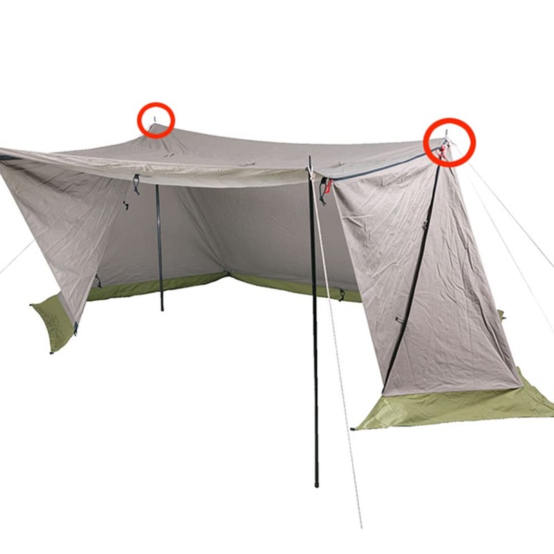 TentMark Design Pole Cap, Flame Curtain Option, Genuine Parts