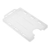Customcard ltd Vertical Portrait Double Two Sided Identity ID Card Pass Badge Holder Opaque