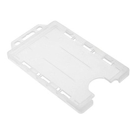 Customcard ltd Vertical Portrait Double Two Sided Identity ID Card Pass Badge Holder Opaque