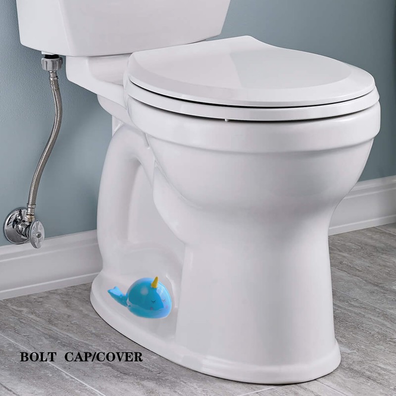 ZUNON Toilet Bolt Caps, Decorative Toilet Bolt Covers, Ceramic Cute