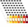 TOMNK 56pcs 16oz Plastic Juice Bottles with Caps, Clear Empty