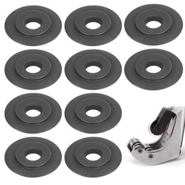 Yuiturt Pack of 10 Manganese Steel Replacement Cutting Wheels for Pipe Cutter, Cutting Wheel for Copper, Brass, Aluminium, Steel and Plastic Pipes