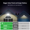 intelamp Solar Flood Lights Outdoor Waterproof, 20000mAh 251 LED 2000LM