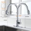 Keer Touchless Faucet with Pull-Down Sprayer, Polished Chrome, Hands-Free, 3