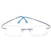 Jcerki Frameless Myopia Glasses Men and women Nearsighted Glasses -2.00