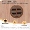M METERXITY 10-Pack Round Soffit Vents, 35mm/1.4 Inch Plastic Air