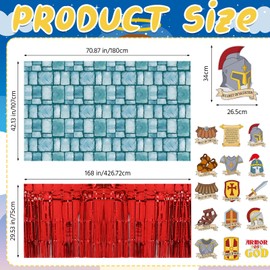 Fullhawl Religious Armor of God Trunk-or-Treat Car Decorating Kit Religious Christian Bible Jesus Car Trunk Gift Decoration Armor of God Cutouts for Archway Garage Door Decor Trunk Party Supplies