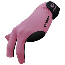 CPBA Professional Billiards Glove (Pink, X-Small, Left hand Open Finger)