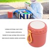Insulated Food Container Jar Red 400ml Stainless Steel Leakage Proof