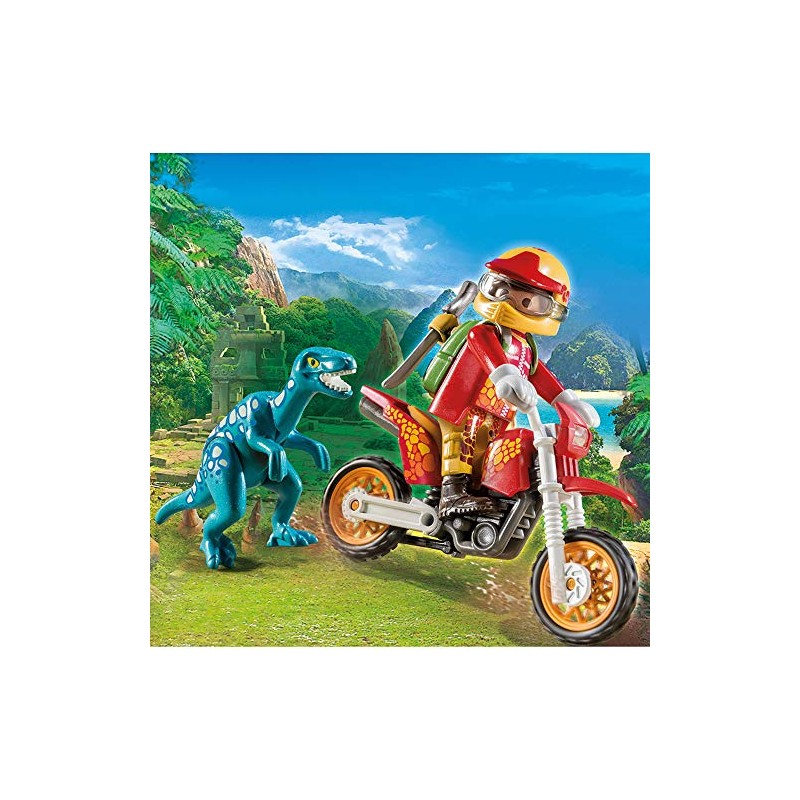 Playmobil 9431 Motocross Bike with Raptor Game