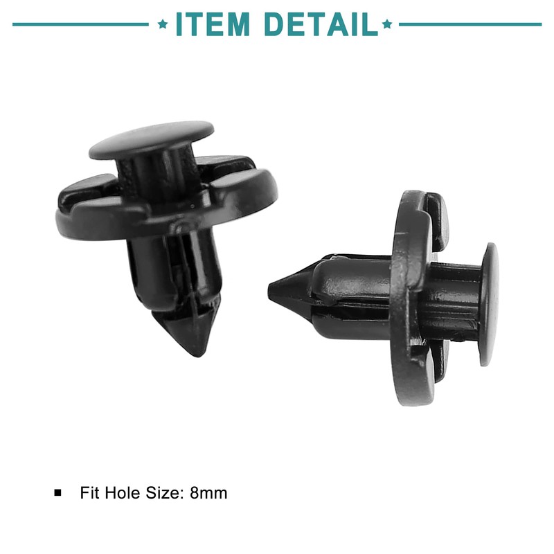 ACROPIX Plastic Rivets 8mm Hole Diameter Retainer Clip Plastic Rivet