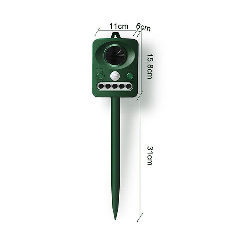 Ultrasonic Animal Repeller Solar USB Charging Electronic Animal Repeller Outdoor