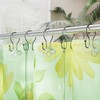AmazerBath Shower Curtain Hooks Black Shower Curtain Rings, Simple Double