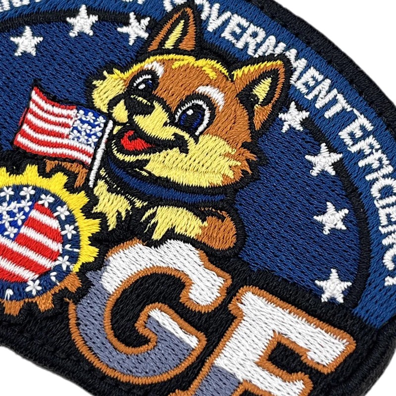 Tavashome Funny Humor Cute USA Doge Meme Embroidered Patches, Hook
