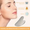 Herramienta de Gua Sha Facial de Acero Inoxidable, Herramienta Guasha