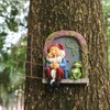 Mini Garden Resin Crafts Decoration Gnome Window Sleeping Garden Sculpture