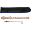 Karl Glaser Maple C Soprano Recorder with Case German Includes
