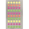 Rico Office Stick Neon Dots 8mm 4 Sheets 7x15.5 cm